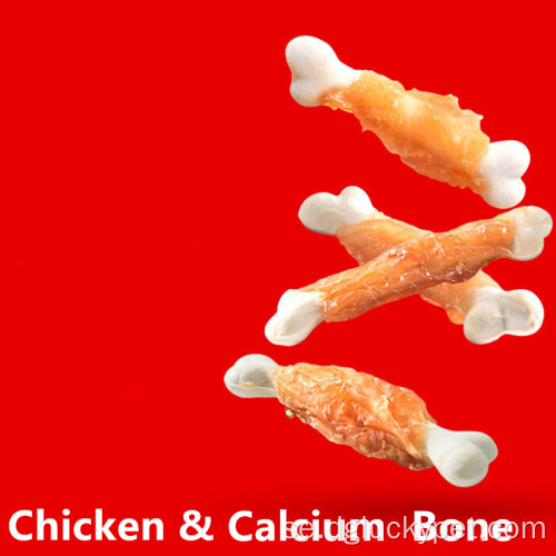 Bakad kycklingmjölksmak Calcium Bone Gog Snacks.